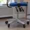 Flash Furniture Blue Mesh Multifunction Chair - Roller Wheels HL-0001-WH-BLUE-RLB-GG - alternate 6